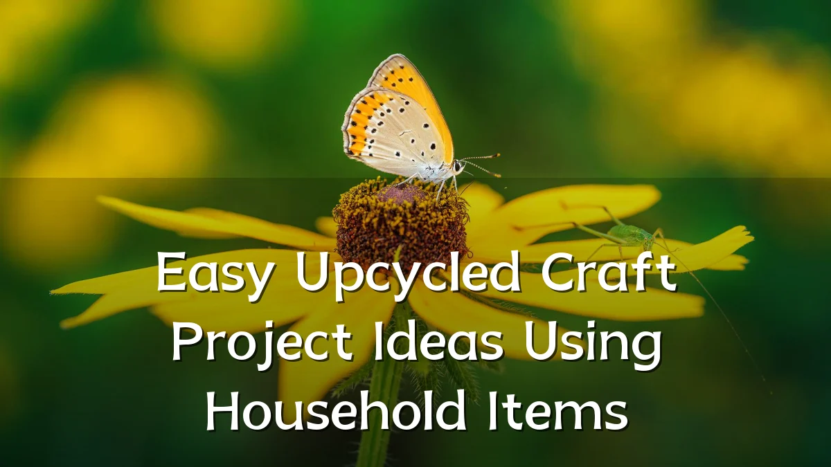 Easy Upcycled Craft Project Ideas Using Household Items