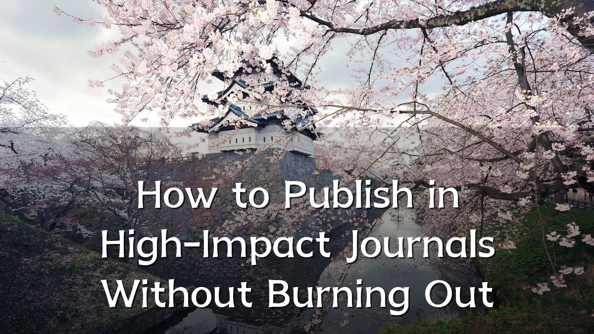 How to Publish in High-Impact Journals Without Burning Out