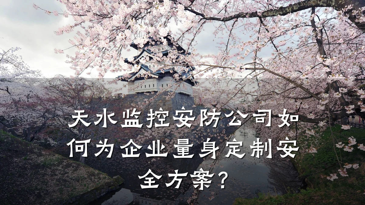 天水监控安防公司如何为企业量身定制安全方案？